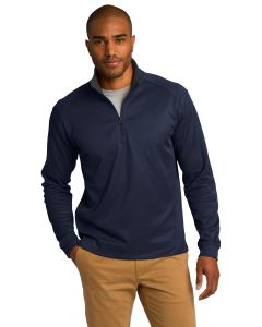 Clearance As Pictured Medium Tr Navy/Iron Gy-Port Authority® Vertical Texture 1/4-Zip Pullover